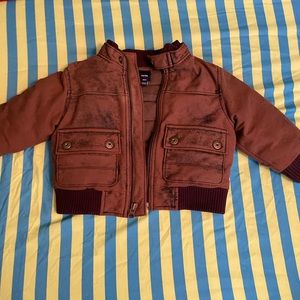 Gap Kids Rugged Leather Jacket